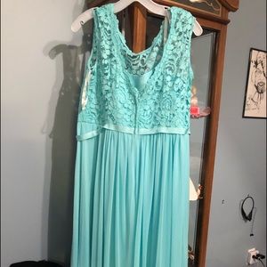 Spa color bridesmaids dress